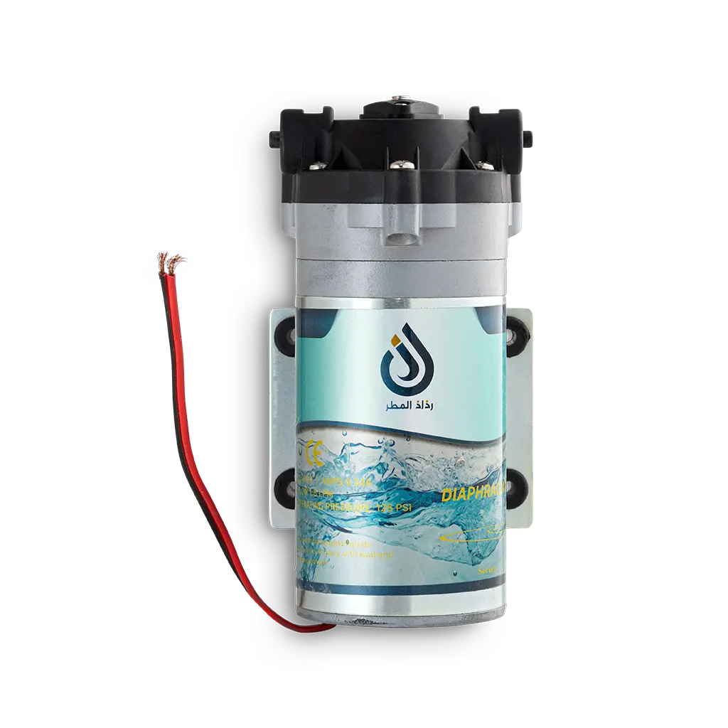 مضخة تعزيز الضغط 24 فولت — مضخة مياه فلاتر التحلية – رذاذ المطر (Diaphragm Pump) مضخة تعزيز الضغط 24 فولت — مضخة مياه فلاتر التحلية – رذاذ المطر (Diaphragm Pump) - الصورة 1